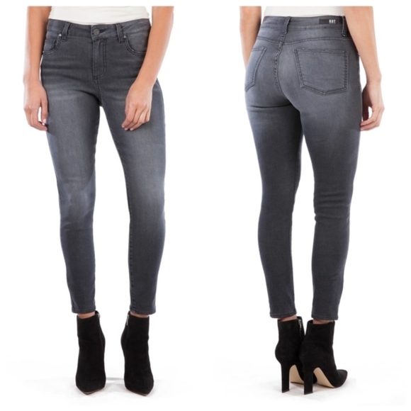 Kut from the Kloth Denim - Kut From the Kloth Petite Donna Grey Wash High Rise Ankle Skinny Jeans